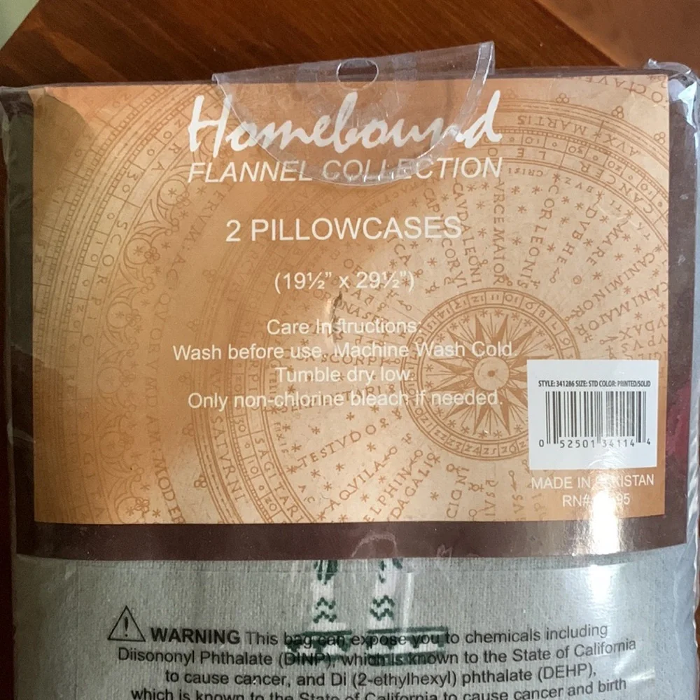HOMEBOUND-Flannel Collection-Standard Pillowcases - Gnomes